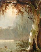 Joseph Rusling Meeker Lake Maurepas Bayou oil painting on canvas